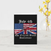 Britse Humor op 4 juli jl. Kaart (Gele Bloem)