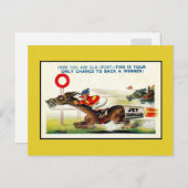  Britse humor, oude sportwinnaar Briefkaart (Voorkant / Achterkant)