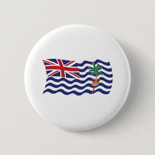 Britse Indische Oceaan Vlag Knop Ronde Button 5,7 Cm