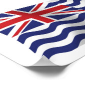 Britse Indische Oceaan Vlag Poster Print (Hoek)