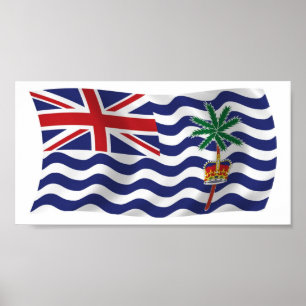 Britse Indische Oceaan Vlag Poster Print