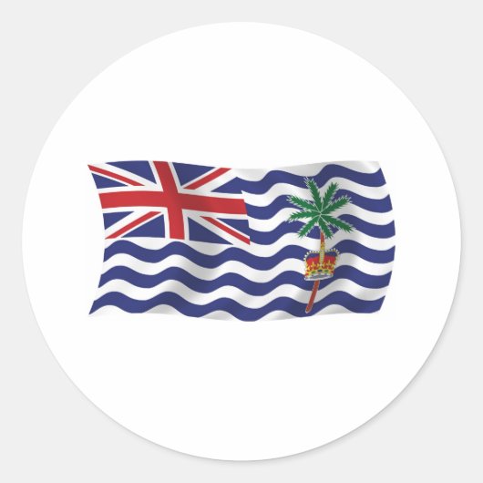 Britse Indische Oceaan Vlag Sticker (Voorkant)