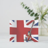 Britse Invasie Gitaar Briefkaart (Staand voorkant)