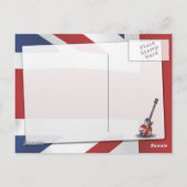 Britse Invasie Gitaar Briefkaart (Achterkant)