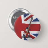Britse invasie ronde button 5,7 cm (Voorkant /achterkant)