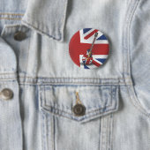 Britse invasie ronde button 5,7 cm (In situ)