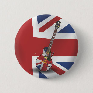 Britse invasie ronde button 5,7 cm