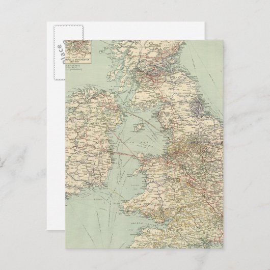 Britse islamitische spoorwegen briefkaart (Voorkant / Achterkant)