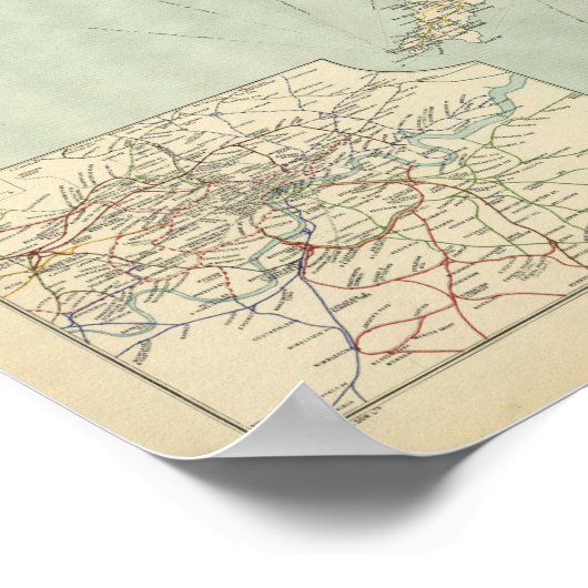 Britse islamitische spoorwegen poster (Hoek)