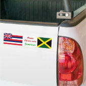 Britse jamaica-bumperstickers bumpersticker (Op Truck)