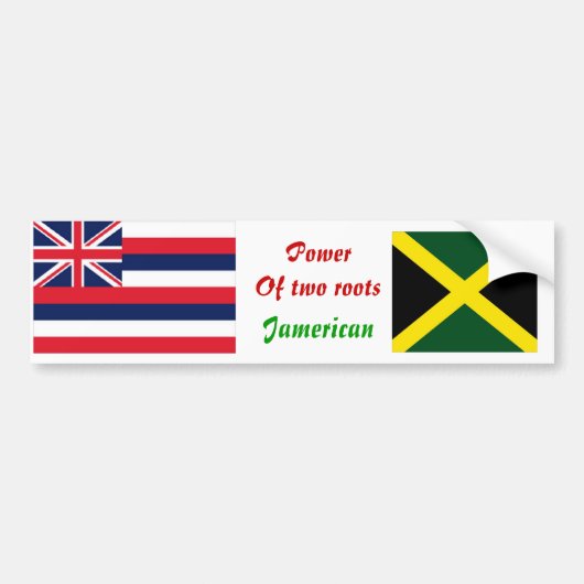 Britse jamaica-bumperstickers bumpersticker (Voorkant)