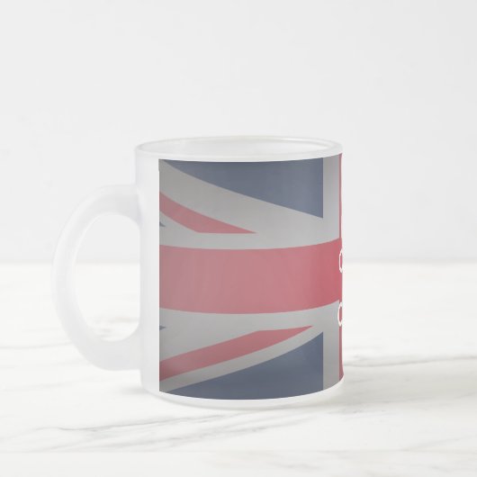 Britse Keep Calm Frosted Glass Coffee Mok Cup (Links)
