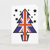 Britse kerstboom feestdagen kaart (Voorkant)