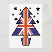 Britse kerstboom feestdagenkaart (Voorkant)