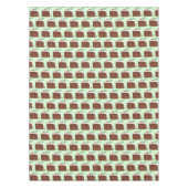 Britse kerstcadeau Slice Festive Holiday Party Tafelkleed (Voorkant)