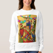 Britse kerstdiner-katten trui (Voorkant)