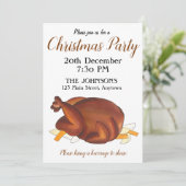 Britse kerstfeest in Turkije Festive Party Kaart (Staand voorkant)