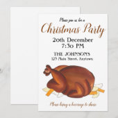 Britse kerstfeest in Turkije Festive Party Kaart (Voorkant / Achterkant)