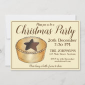 Britse kerstfeestdag in de schijnpartij Pie Festiv Kaart (Voorkant)