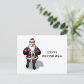 Britse kerstman op de dag van de boxing feestdagenkaart (Staand voorkant)