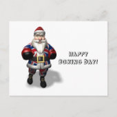 Britse kerstman op de dag van de boxing feestdagenkaart (Voorkant)