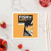 Britse Klassieke vis en chips Servet (Insitu)
