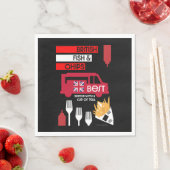 Britse Klassieke vis en chips Servet (Insitu)