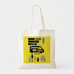 Britse Klassieke vis en chips Tote Bag