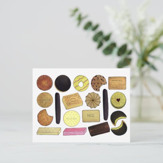 Britse koekjes Shortbrood Rich Tea Digestives Briefkaart (Staand voorkant)