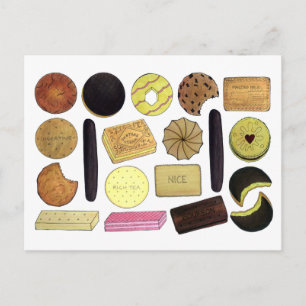 Britse koekjes Shortbrood Rich Tea Digestives Briefkaart