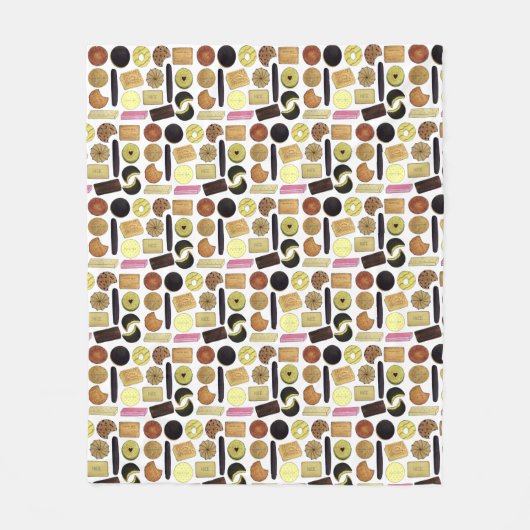 Britse koekjes Shortbrood Rich Tea Digestives Fleece Deken (Voorkant)