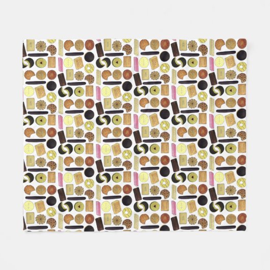 Britse koekjes Shortbrood Rich Tea Digestives Fleece Deken (Voorkant (Horizontaal))