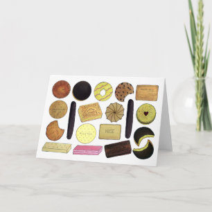 Britse koekjes Shortbrood Rich Tea Digestives Kaart