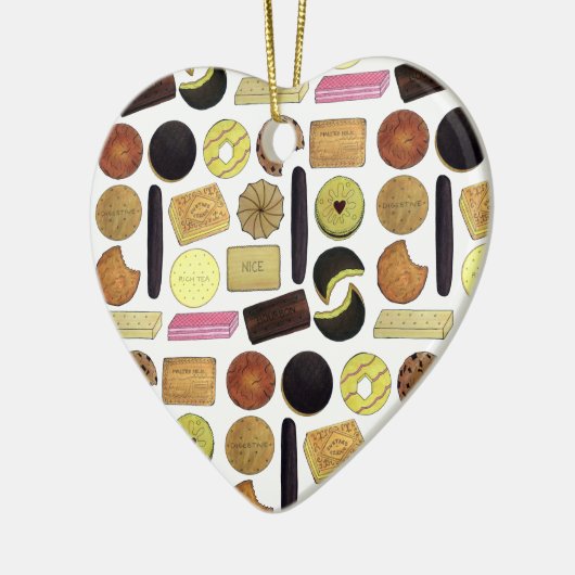 Britse koekjes Shortbrood Rich Tea Digestives Keramisch Ornament (Links)