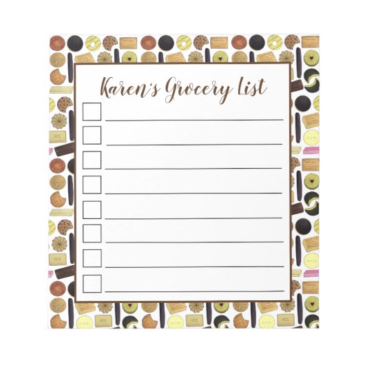 Britse koekjes Shortbrood Rich Tea Digestives Notitieblok (Voorkant)