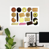 Britse koekjes Shortbrood Rich Tea Digestives Poster (Thuiskantoor)