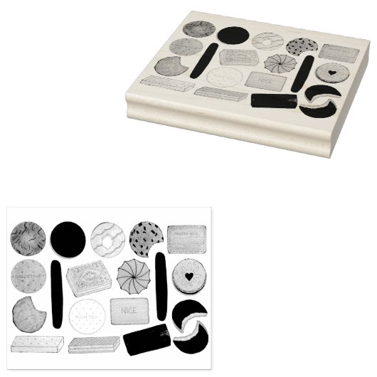 Britse koekjes Shortbrood Rich Tea Digestives Rubberstempel (Gestempeld)