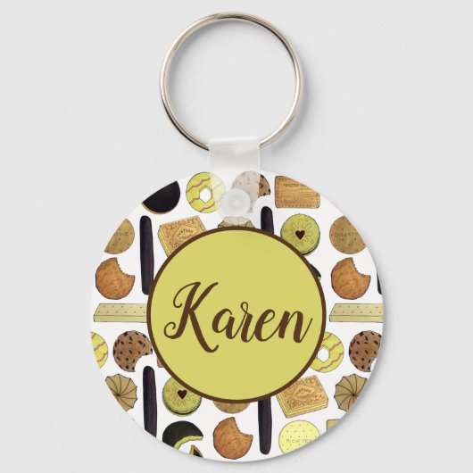 Britse koekjes Shortbrood Rich Tea Digestives Sleutelhanger (Voorkant)