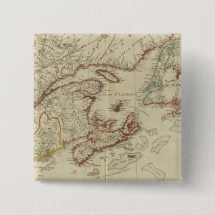 Britse kolonies Noord-Amerika, New England Vierkante Button 5,1 Cm