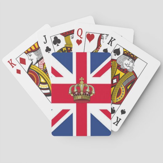Britse koningin Crown Bicycle®-speelkaarten Speelkaarten (Achterkant)