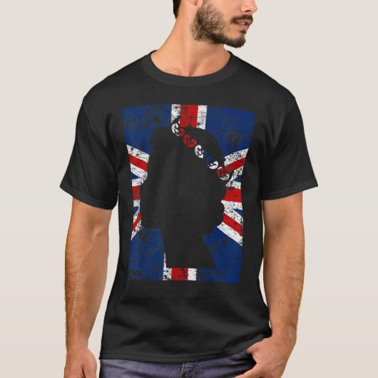  Britse koningin Vlag 2 T-shirt (Voorkant)
