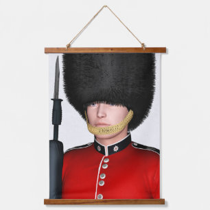Britse Koninklijke Garde Soldaat Londen Kunst Hangend Wandkleed