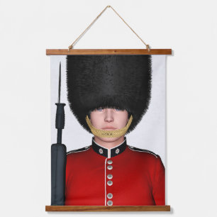 Britse Koninklijke Garde Soldaat Londen Kunst Hangend Wandkleed