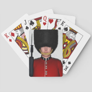 Britse Koninklijke Garde Soldaat Londen Kunst Pokerkaarten