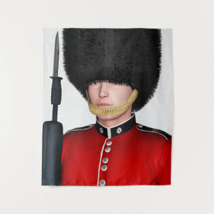Britse Koninklijke Garde Soldaat Londen Kunst Wandkleed