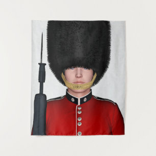 Britse Koninklijke Garde Soldaat Londen Kunst Wandkleed