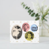 Britse koninklijke meisjes briefkaart (Staand voorkant)