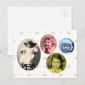 Britse koninklijke meisjes briefkaart (Voorkant / Achterkant)