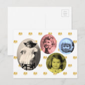 Britse koninklijke meisjes met wapenschild briefkaart (Voorkant / Achterkant)