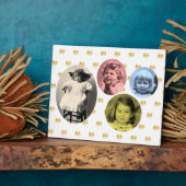 Britse koninklijke meisjes met wapenschild fotoplaat (Zijkant)